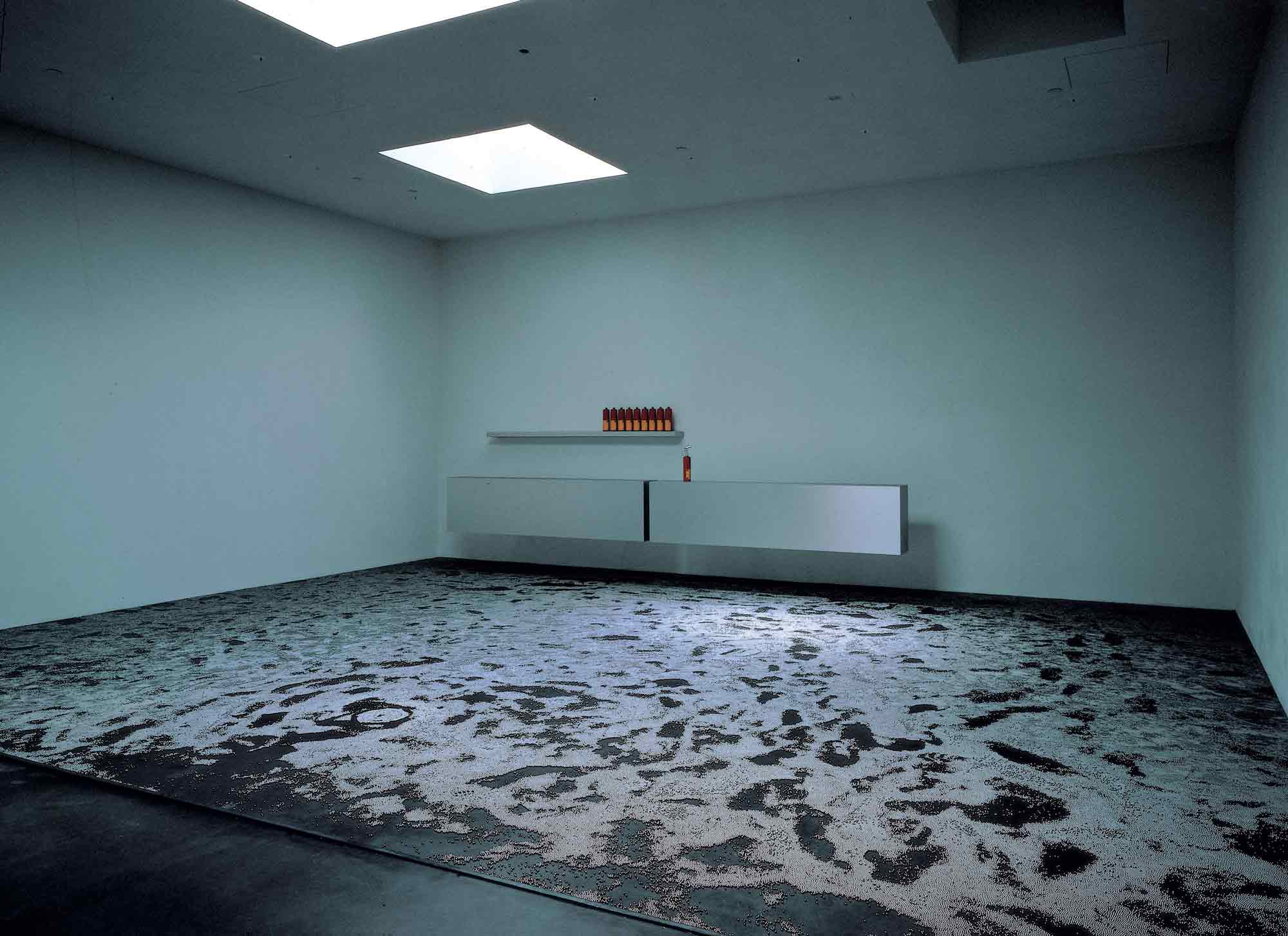 Frequented Etherics Spherics And Bars: total of artwork in exhibition space